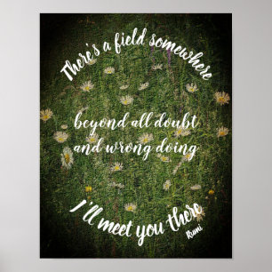 Affiche Je vais vous rencontrer ici Citation Inspirationne