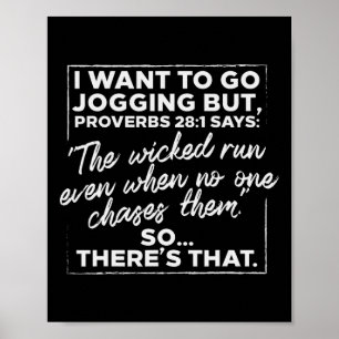 Affiche Je Veux Aller Jogging Mais Proverbes Drôle Courir 
