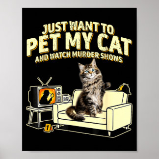 Affiche Je veux caresser mon chat himalayen et regarder de