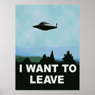 Affiche Je veux être-laisser la variation x-files
