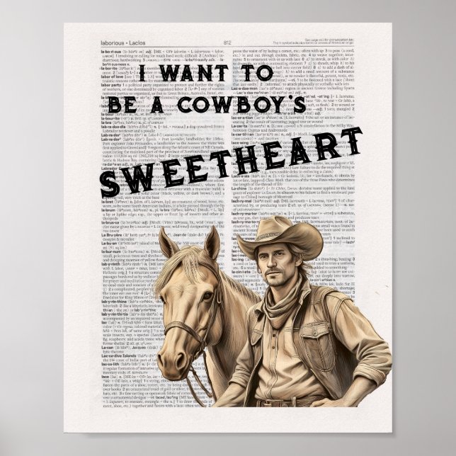 Affiche Je veux être l'amour d'un cowboy (2) (Devant)