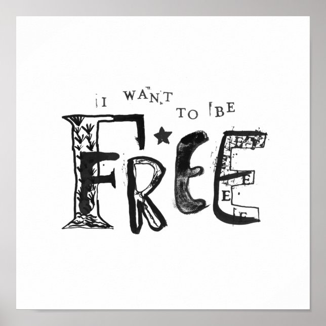 Affiche Je veux être libre (Devant)