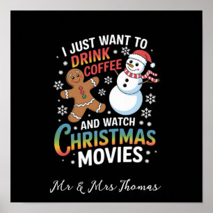 Affiche Je veux juste boire du café et regarder des films