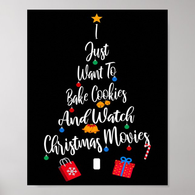 Affiche Je Veux Juste Ke Cookies Et Regarder Noël Movi (Devant)