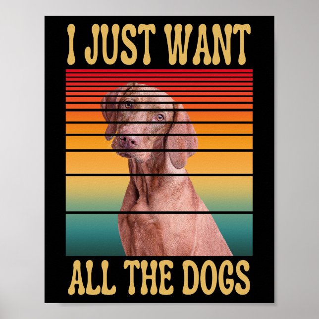 AFFICHE JE VEUX JUSTE TOUS LES CHIENS  (Devant)