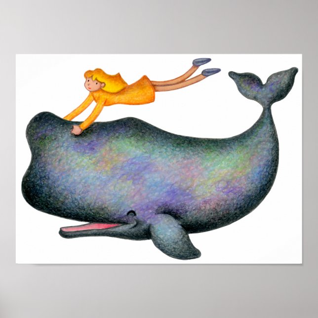 Affiche Je veux nager avec les baleines. (Devant)