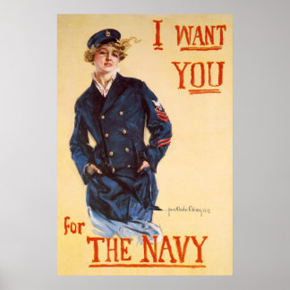 Affiche Je veux que tu sois pour la Marine