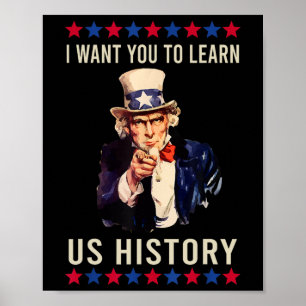 Affiche Je veux que vous appreniez l'histoire américaine d