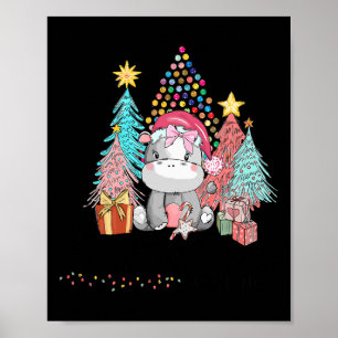 Affiche Je Veux Un Hippopotame Pour Noël Hippo Xmas 1