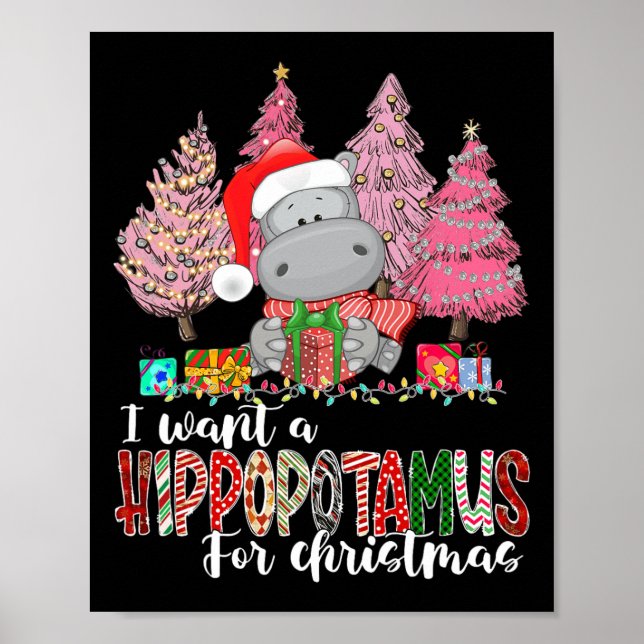 Affiche Je veux un hippopotame pour Noël Noël Noël Noël No (Devant)