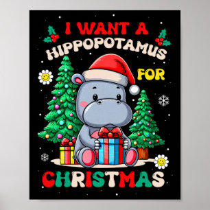 Affiche Je Veux Un Hippopotame Pour Noël Super Enfants Bo