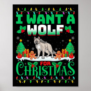 Affiche Je Veux Un Loup Pour Noël Les Lumières Des Arbres