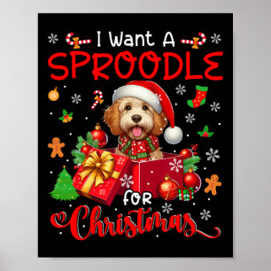 Affiche Je Veux Un Sproodé Pour Le Propriétaire De Noël Pè