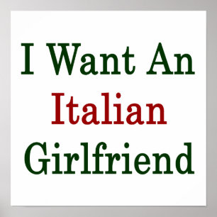 Affiche Je Veux Une Copine Italienne