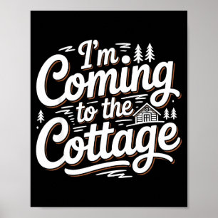 Affiche Je viens au camping de la cabane du lac Cottage