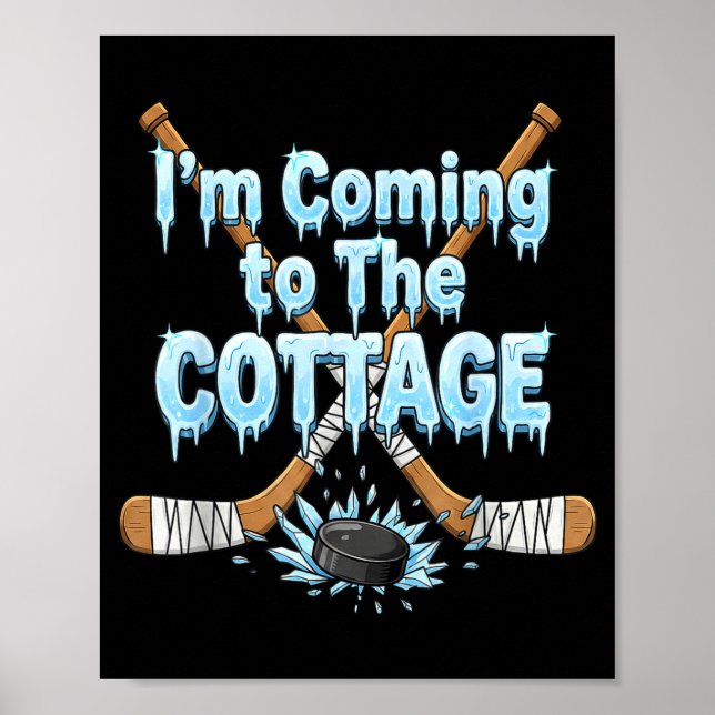 Affiche Je viens au chalet Drip Romance Couple (Devant)