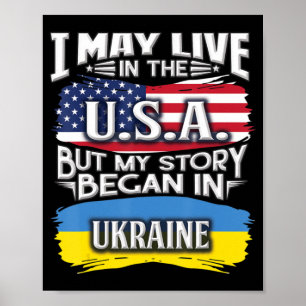 Affiche Je Vis Peut-Être Aux États-Unis Mais Mon Histoire