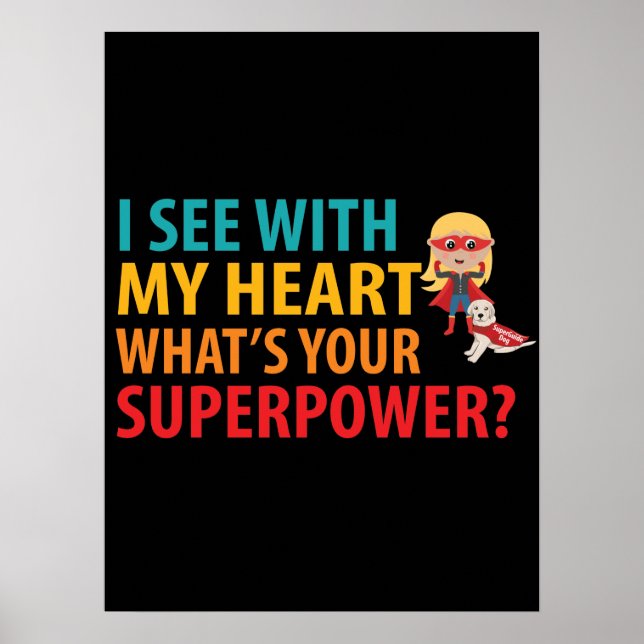 Affiche Je Vois Avec Mon Coeur Fille - L'Aveugle Braille (Devant)