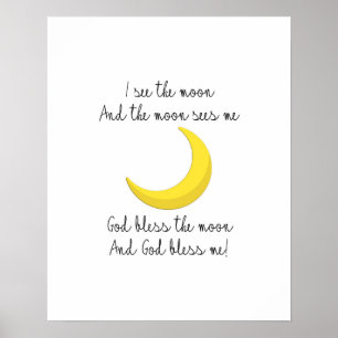 Affiche Je vois l'affiche de la lune