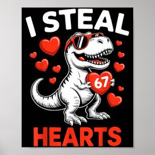 Affiche Je vole 67 cœurs Saint-Valentin 67 Meme 6 7 T-re