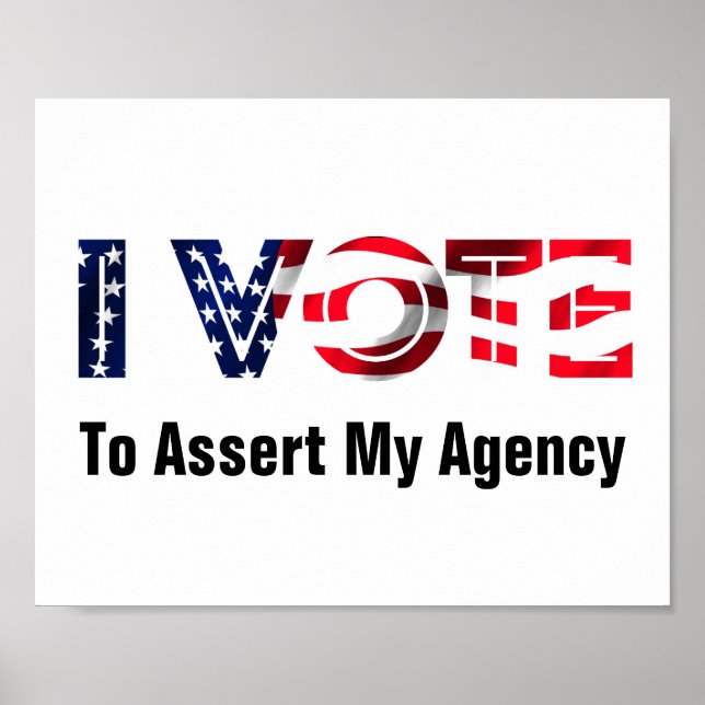 Affiche Je Vote Pour Faire Valoir Mon Agence 2026 (Devant)