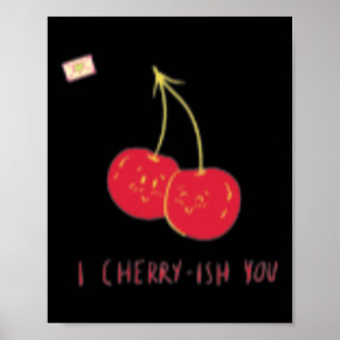 Affiche Je vous chéris Saint-Valentin Drôle Mignon Joyeux
