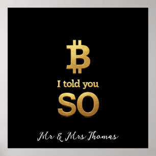 Affiche Je Vous L'Ai Dit, Bitcoin Ultimate Crypto Reback