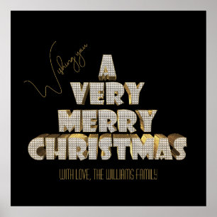 Affiche Je vous souhaite un très joyeux Noël