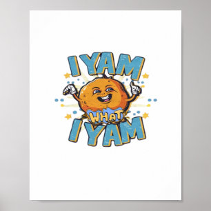 Affiche Je Yam Ce Que Je Yam Design Classique Pour Thanksg