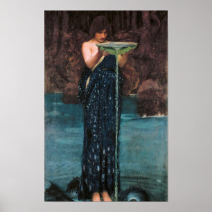 Affiche Jealous Circe, 1892 par John William Waterhouse