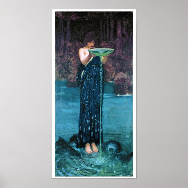 Affiche Jealous Circe John William Waterhouse (Devant)