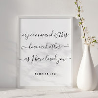 Jean 15:12 Jésus commande l'amour l'un l'autre