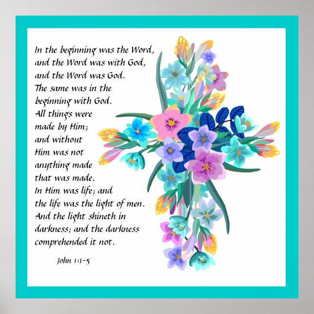 Affiche Jean 1:1-5 (Devant)