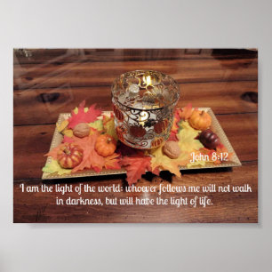Affiche Jean 8:12 Je suis la lumière du monde