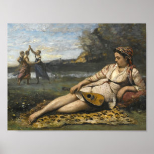 Affiche Jean-Baptiste-Camille Corot -Jeunes femmes de Spar