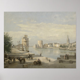 Affiche Jean-Baptiste-Camille Corot - Le Port