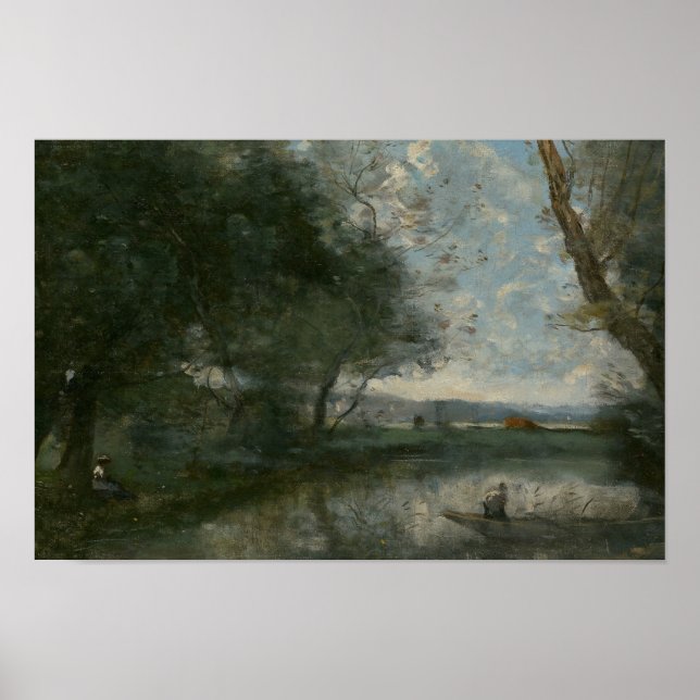 Affiche Jean-Baptiste-Camille Corot - Paysage (Devant)