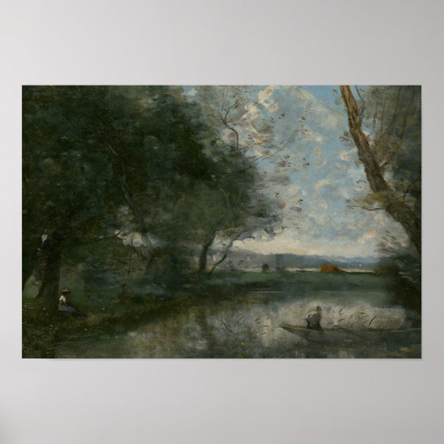 Affiche Jean-Baptiste-Camille Corot - Paysage (Devant)