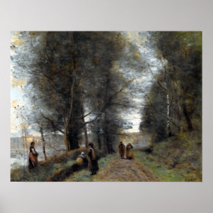 Affiche Jean-Baptiste-Camille Corot Ville d'Avray