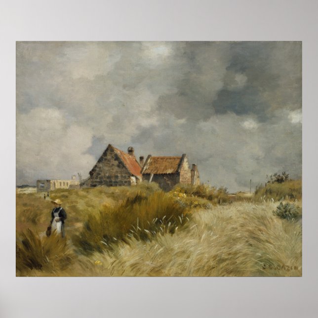 Affiche Jean Charles Cazin - Gîte dans les Dunes (Devant)