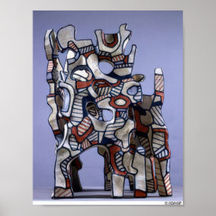 Affiche Jean Dubuffet Le Cosmorama IV - Art Brut De Jean