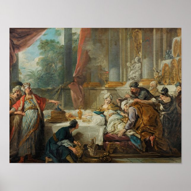 Affiche Jean-François de Troy - La condamnation d'Aman (Devant)