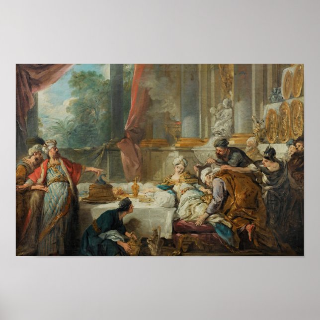 Affiche Jean-François de Troy - La condamnation d'Aman (Devant)