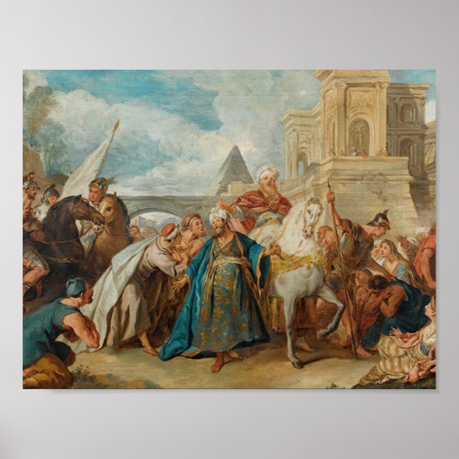 Affiche Jean-François de Troy - Le triomphe de Mordecai (Devant)