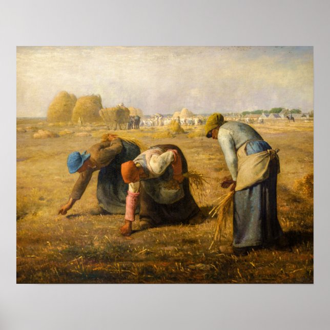 Affiche Jean-Francois Millet - Les Glaneuses (Devant)