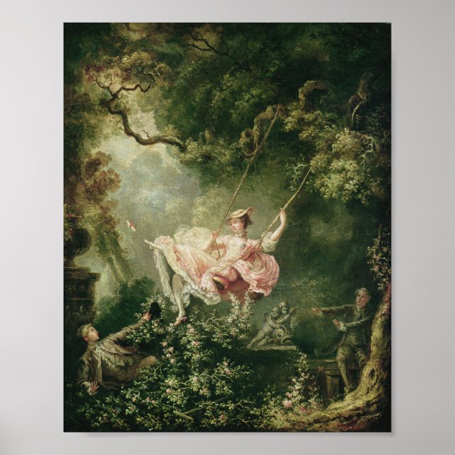 Affiche Jean-Honoré Fragonard - La Coupe (Devant)
