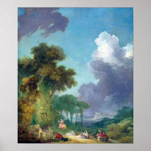 Affiche Jean-Honoré Fragonard La Coupe