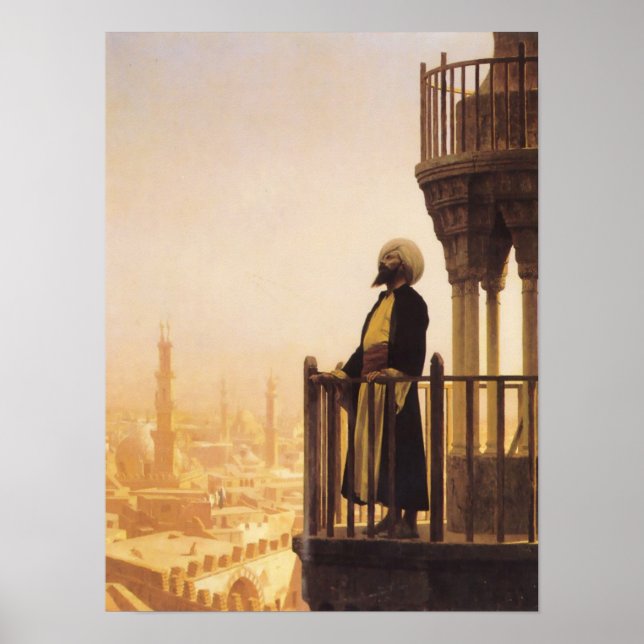 Affiche Jean Léon Gérôme - Appel à la prière Art Islamique (Devant)