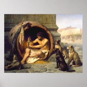Affiche Jean-Léon Gérôme Diogenes - Philosophie