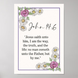 Affiche Jean Verset de la Bible WallArt